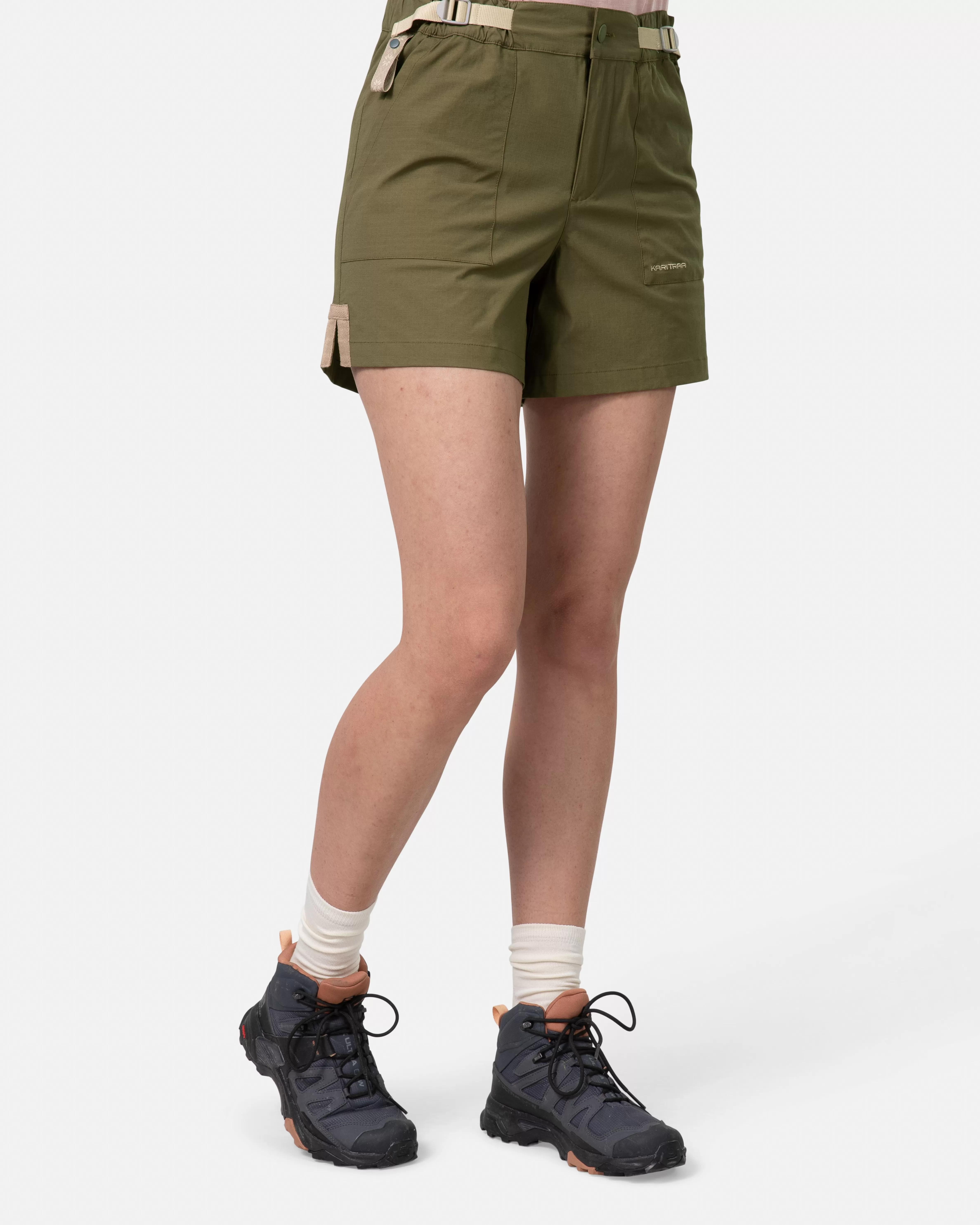 Shorts Og Skjørt>Kari Traa Ane Bermuda Shorts DARK OLIVE GREEN