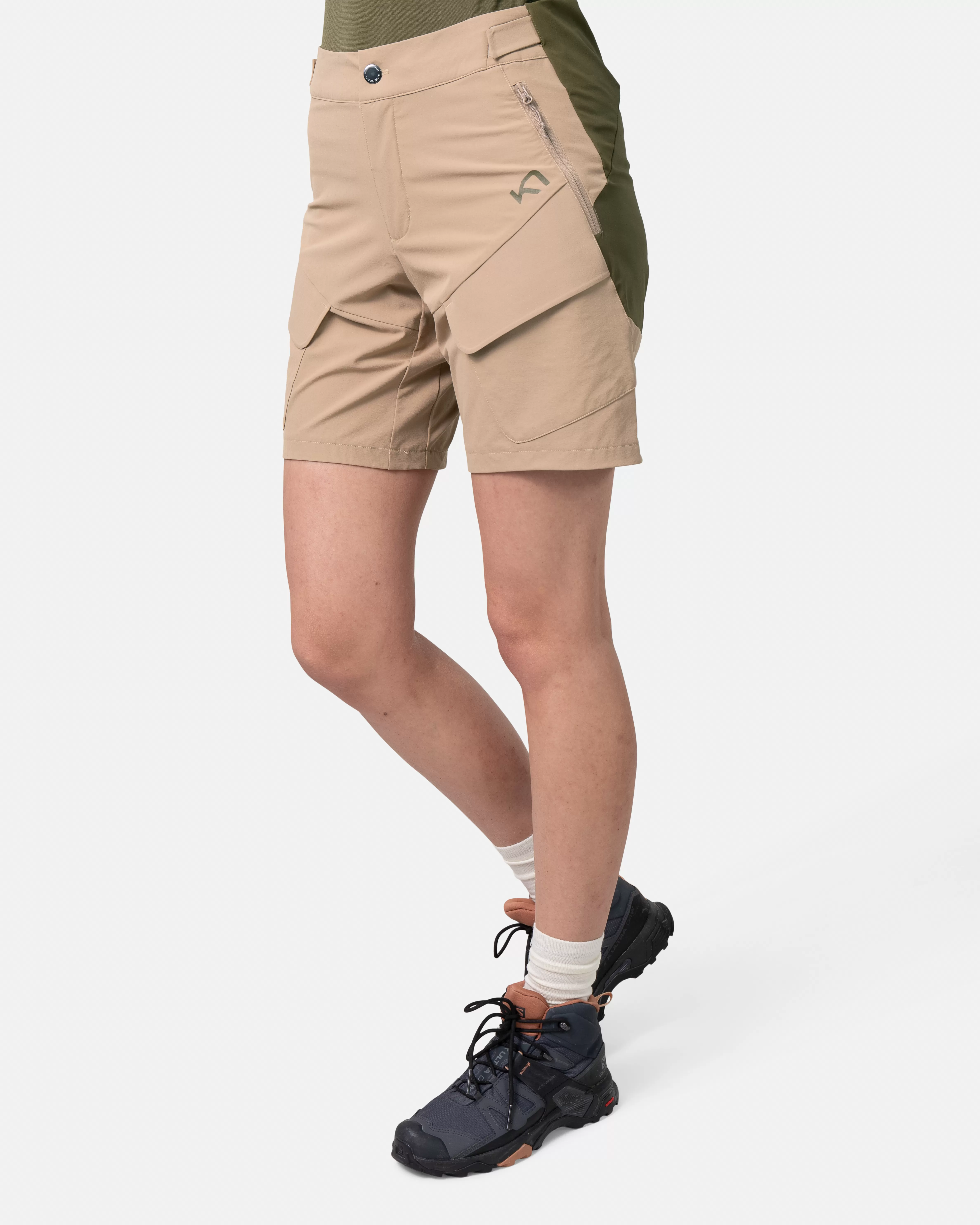 Shorts Og Skjørt>Kari Traa Ane Cargo Shorts Sandy