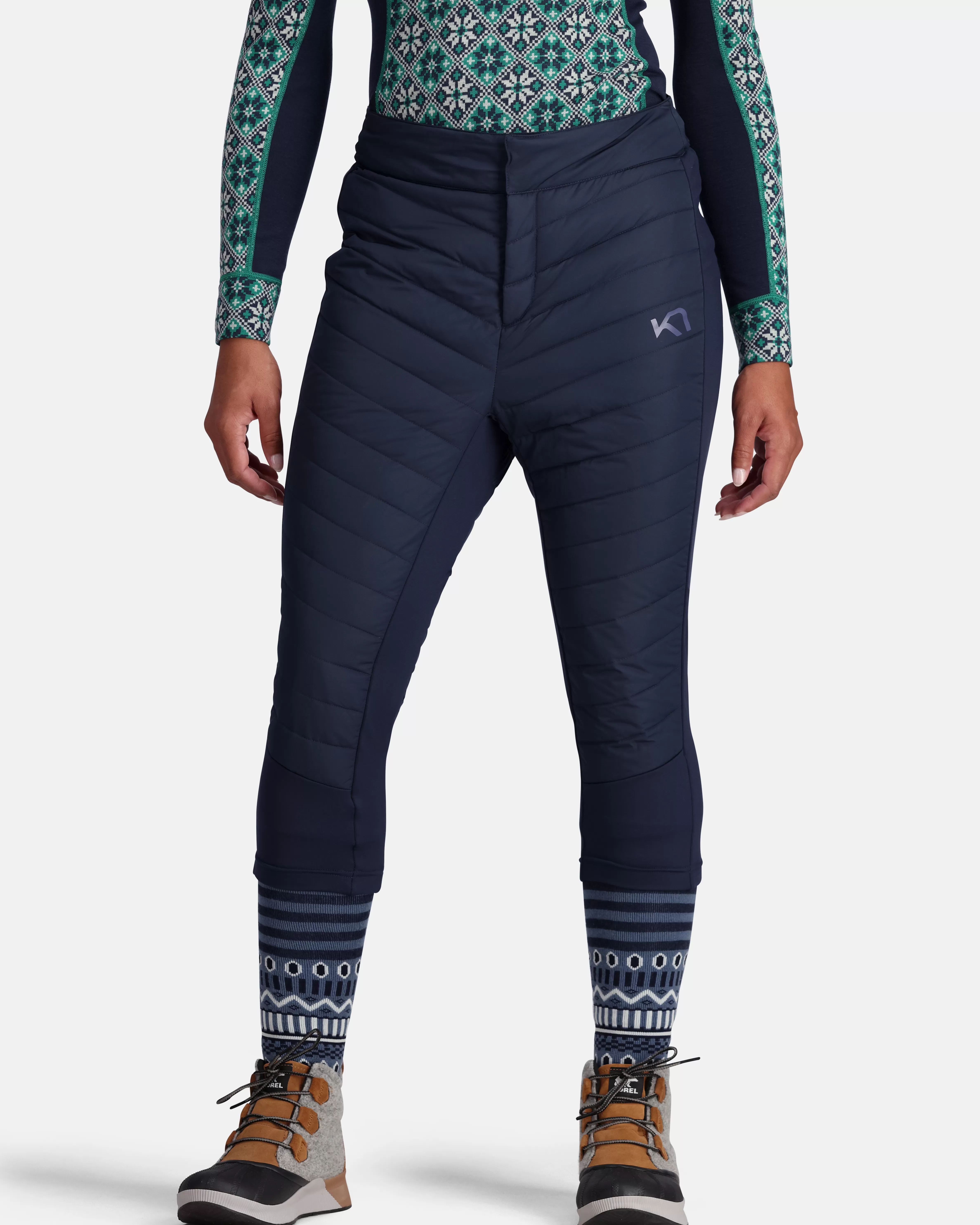 Skibukser>Kari Traa Eva High Waist Capri Royal