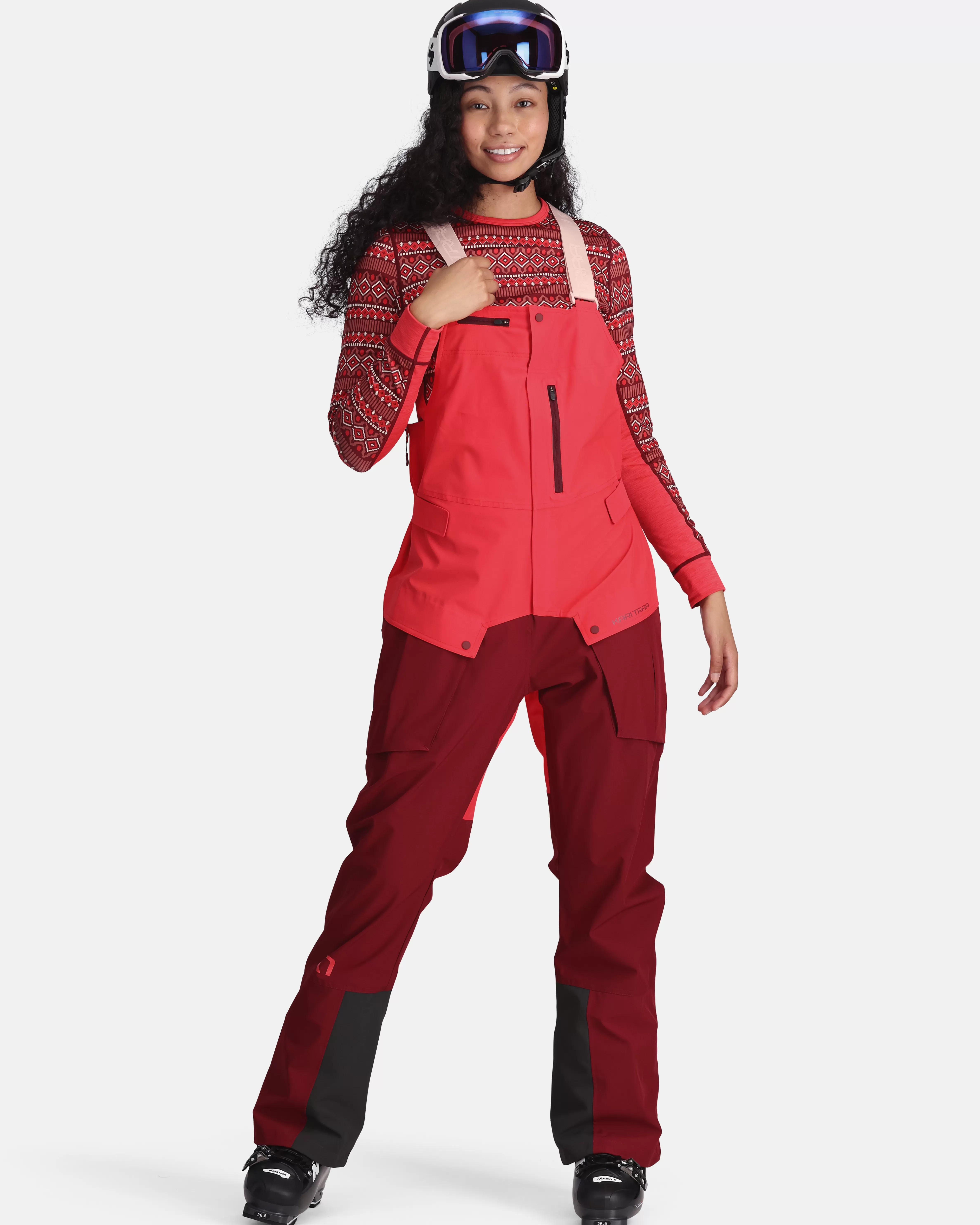 Skibukser>Kari Traa Johanne Bib Rouge Red