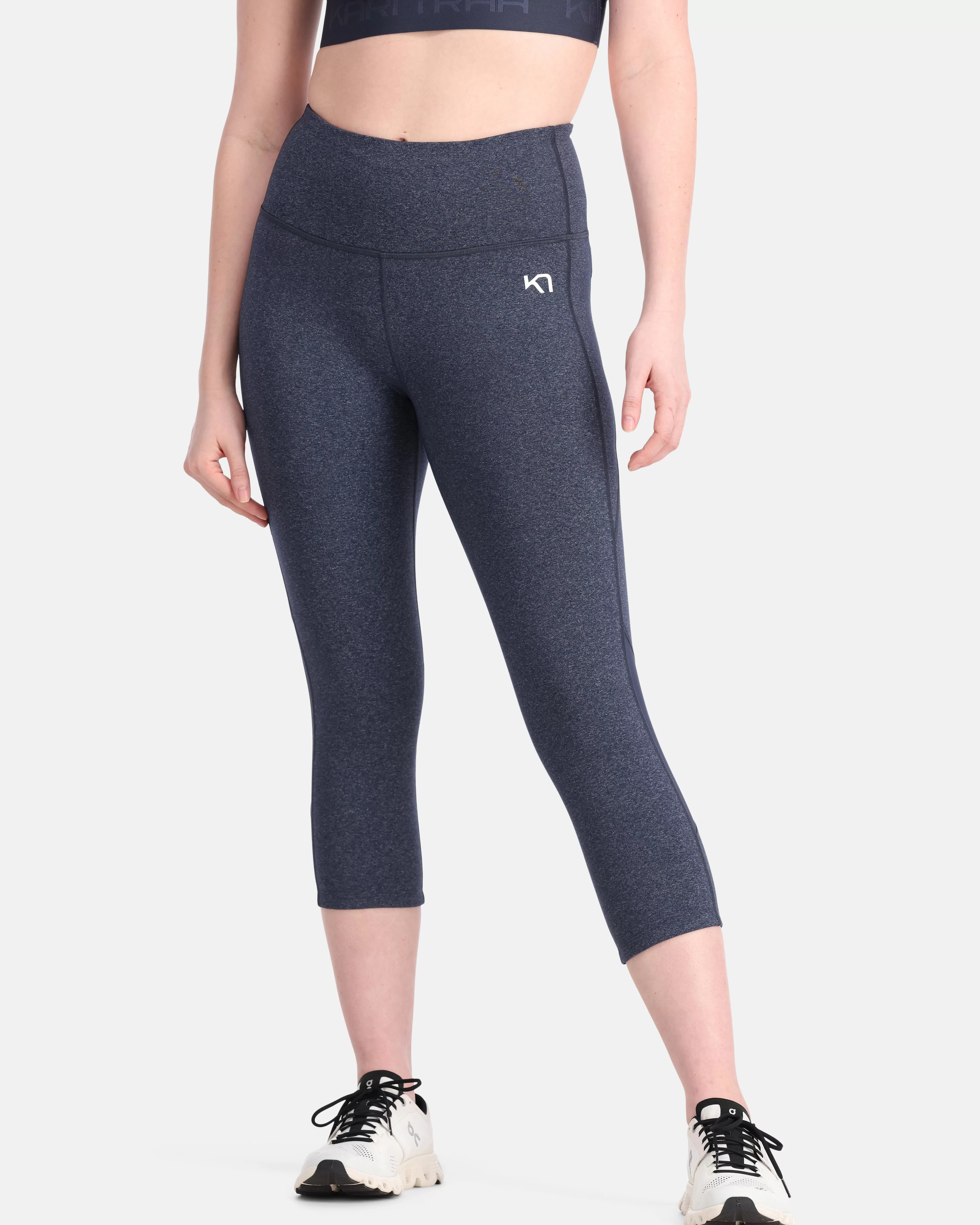 Turtightser og treningstightser>Kari Traa Julie High Waist Capri Marin