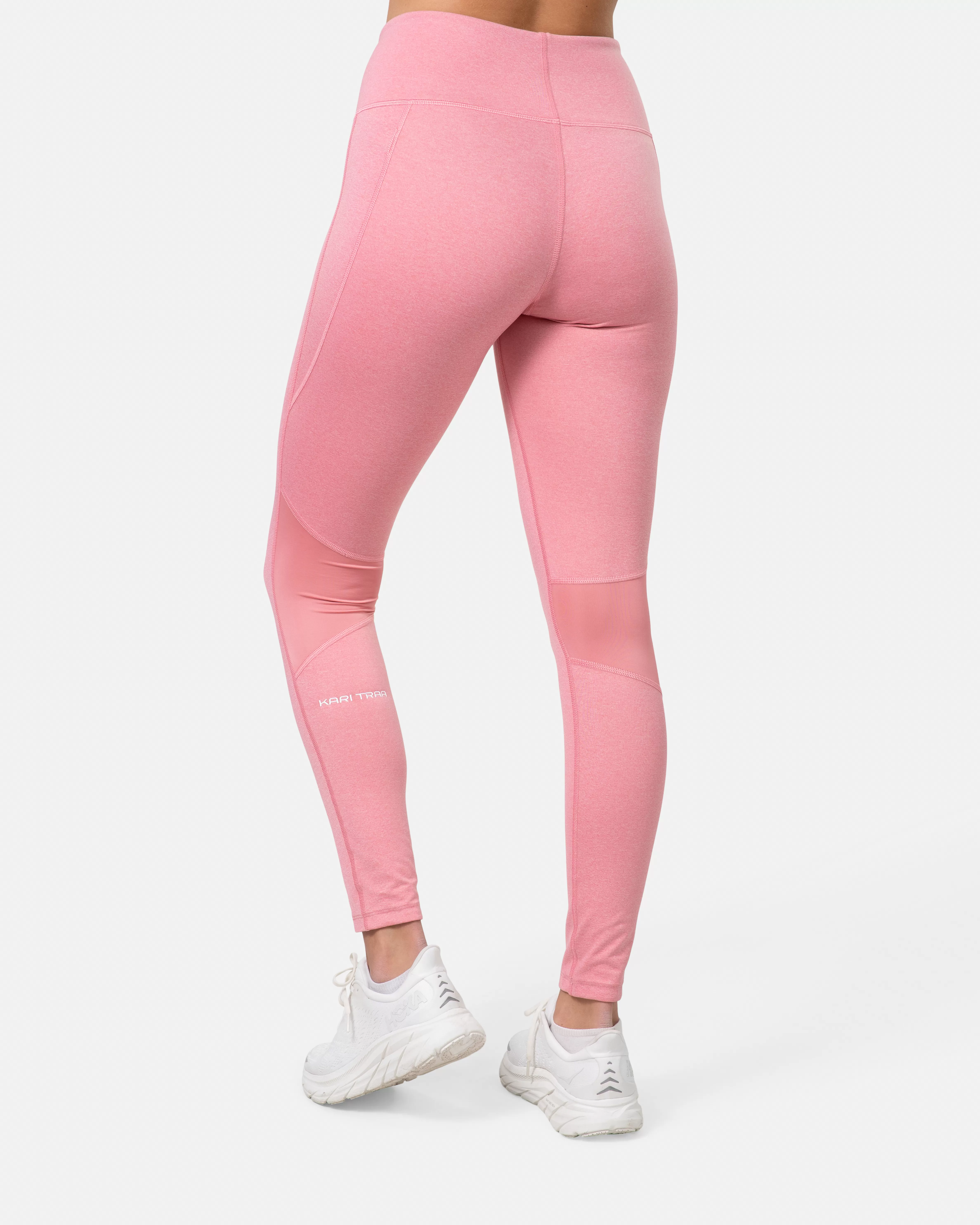 Turtightser og treningstightser>Kari Traa Julie High Waist Tights PASTEL DUSTY PINK