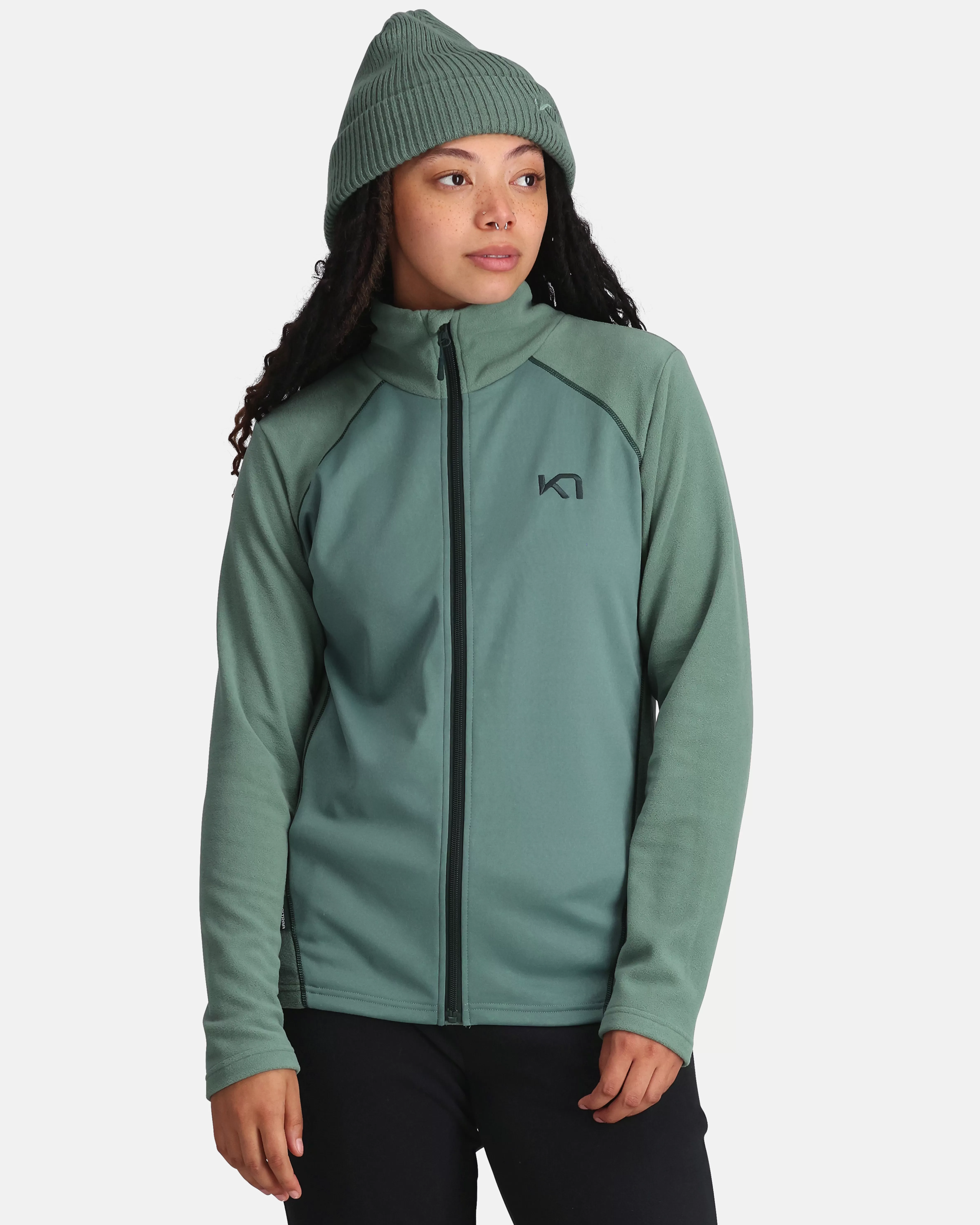 Fleece>Kari Traa Kari Fleecejakke Murk Green