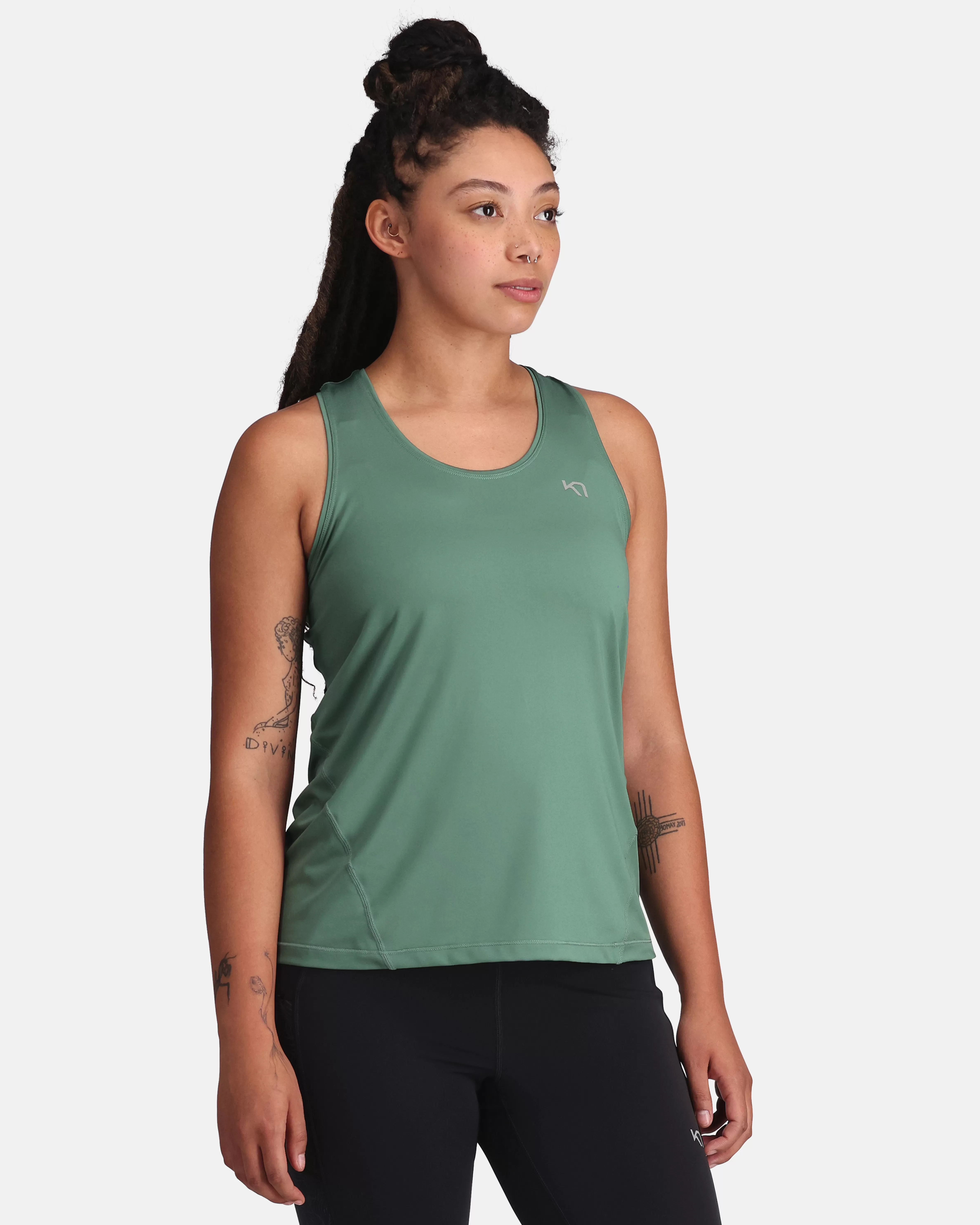 T-skjorter og Topper>Kari Traa Nora 2.0 Singlet Murk Green