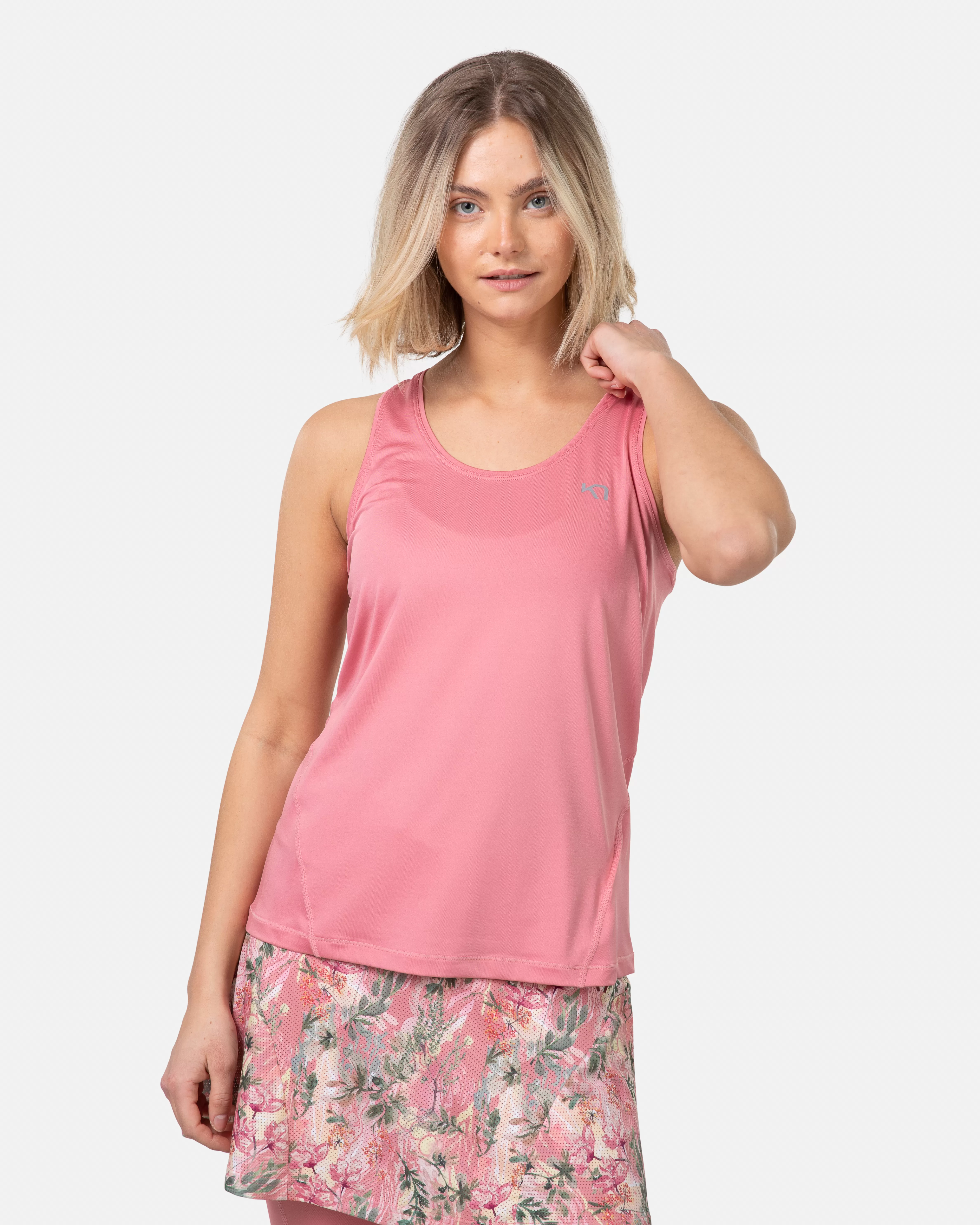 T-skjorter og Topper>Kari Traa Nora 2.0 Singlet PASTEL DUSTY PINK