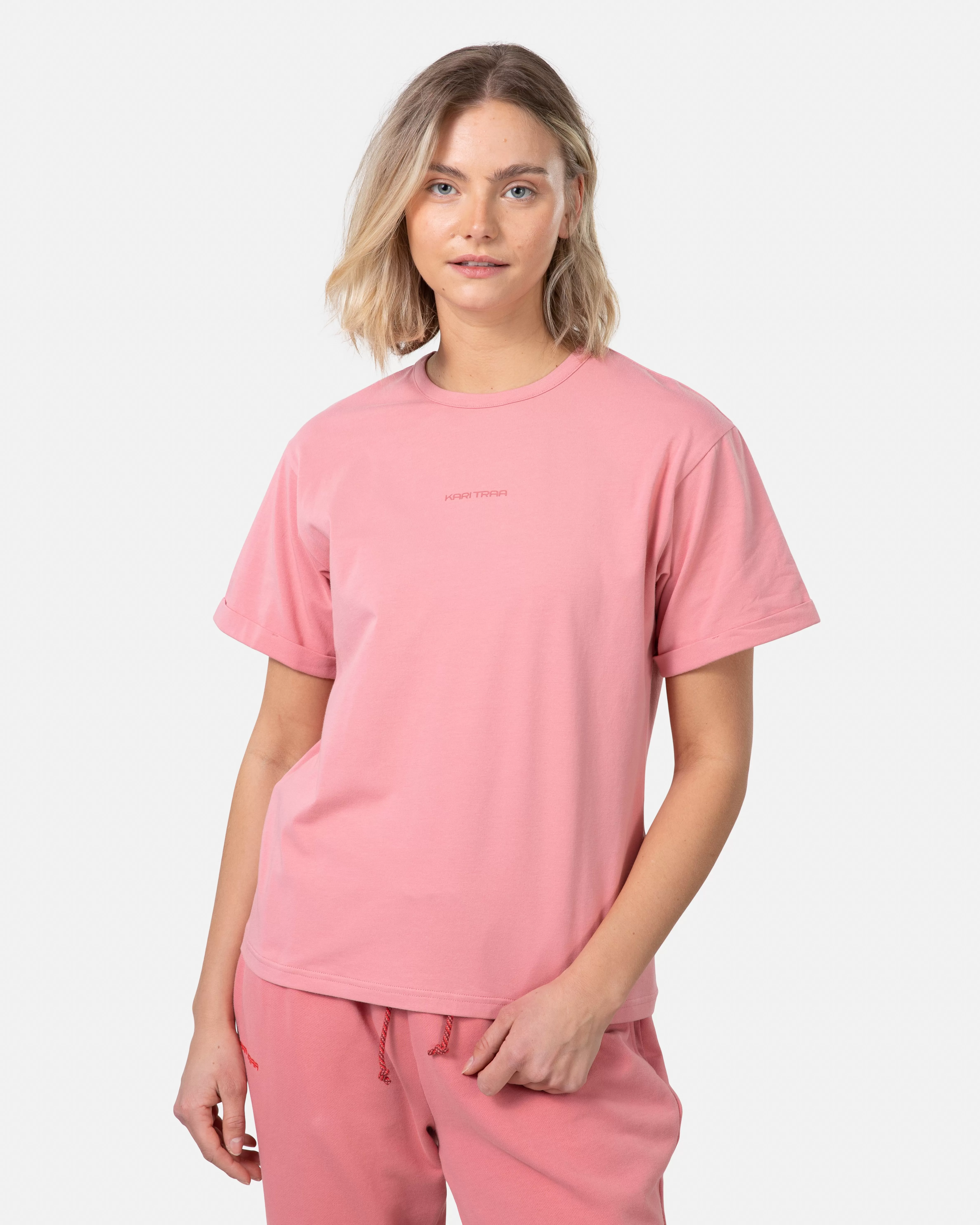 T-skjorter og Topper>Kari Traa Pauline T-Skjorte PASTEL DUSTY PINK