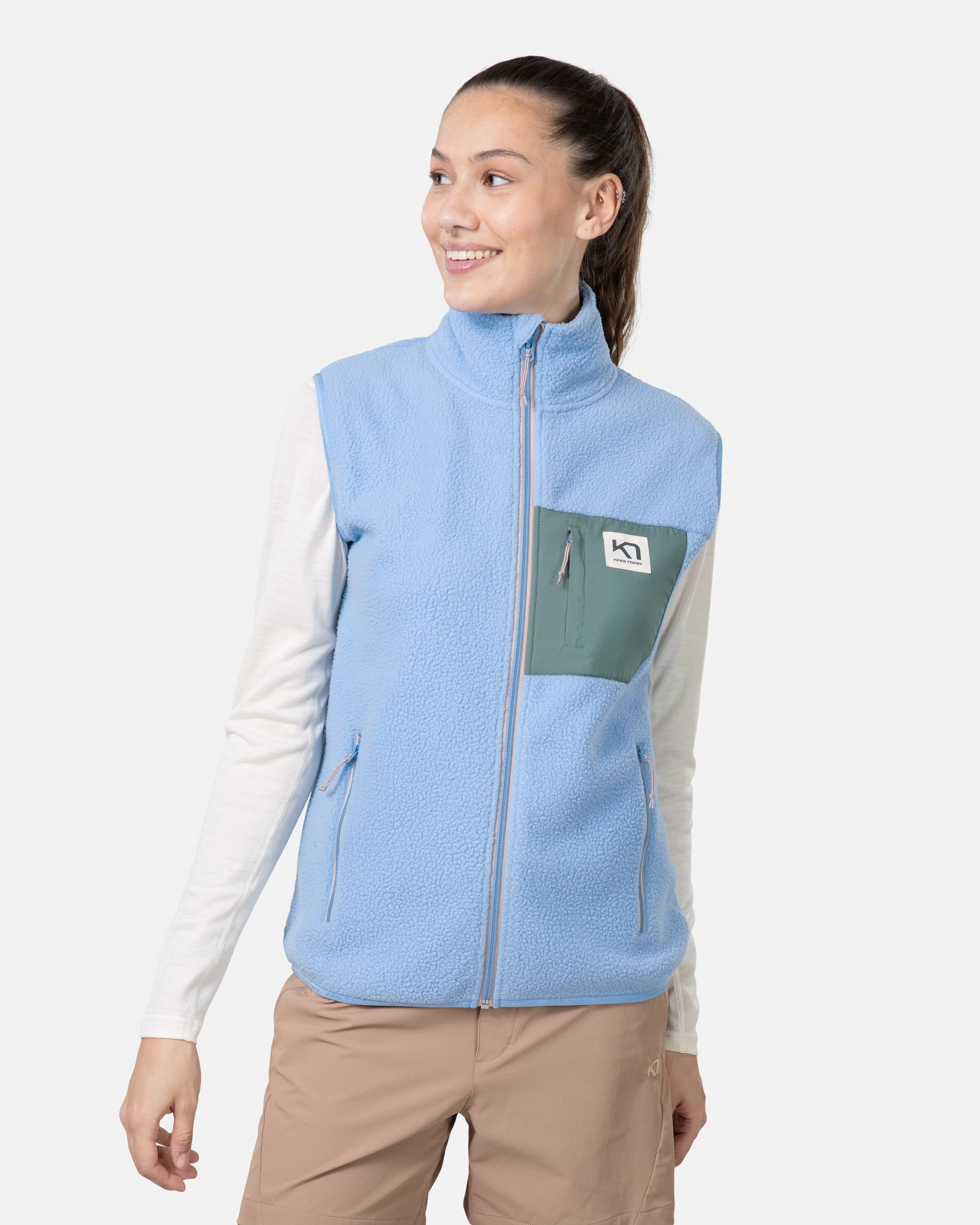 Fleece | Vester>Kari Traa Rothe Vest PASTEL LIGHT BLUE