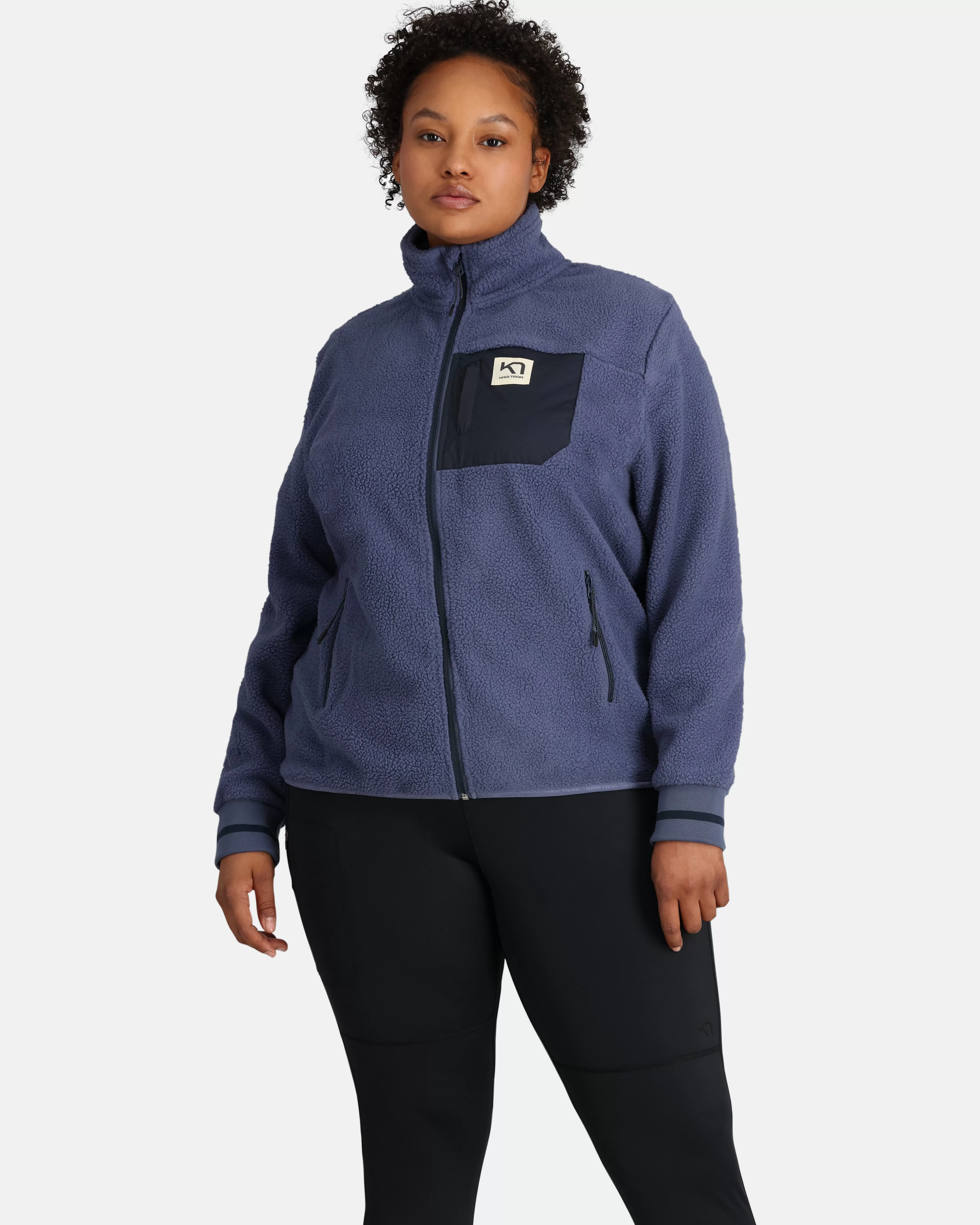 Fleece>Kari Traa Røthe Fleece Plus Size Moon Blue