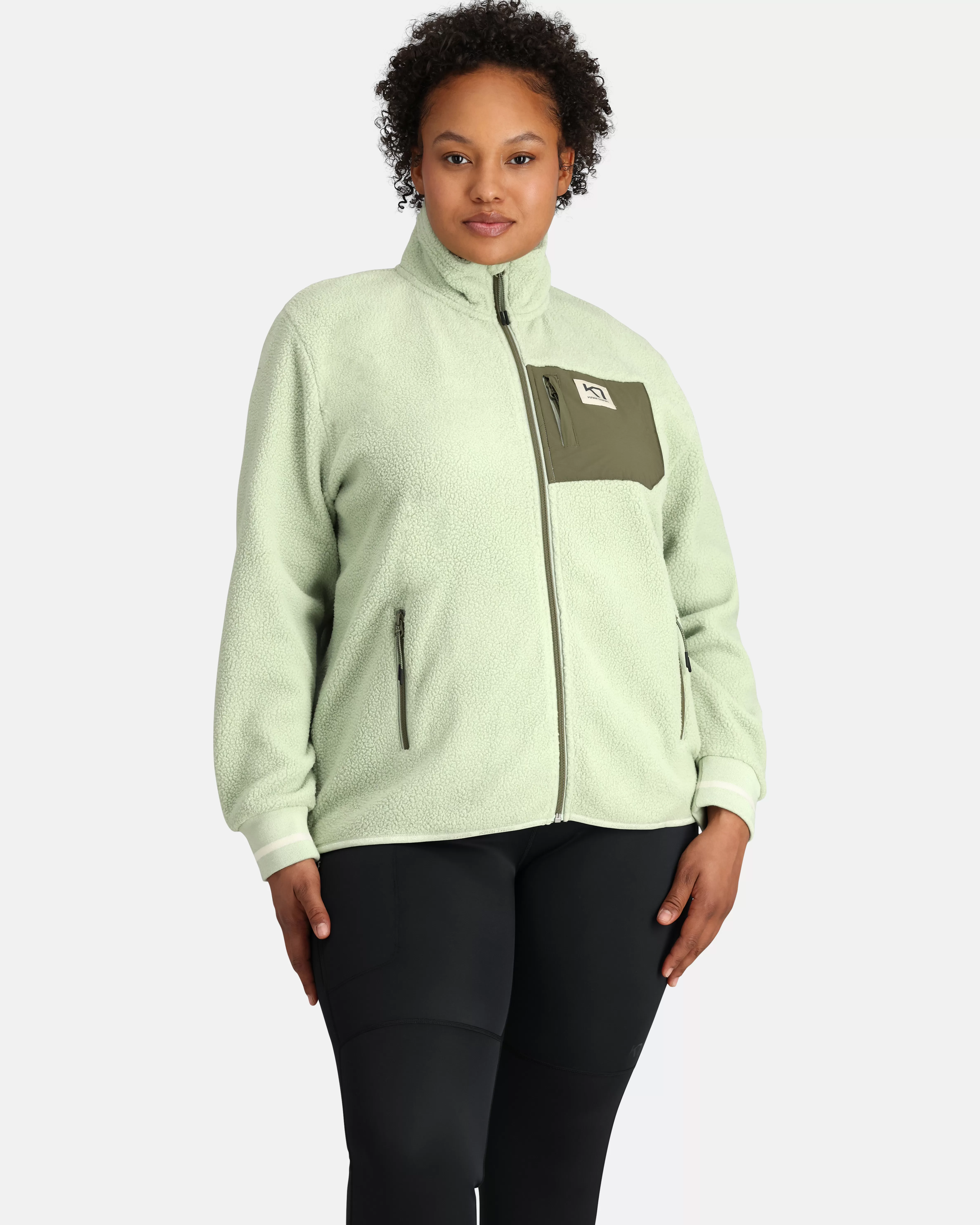 Fleece>Kari Traa Røthe Fleece Plus Size Slat Lime Green