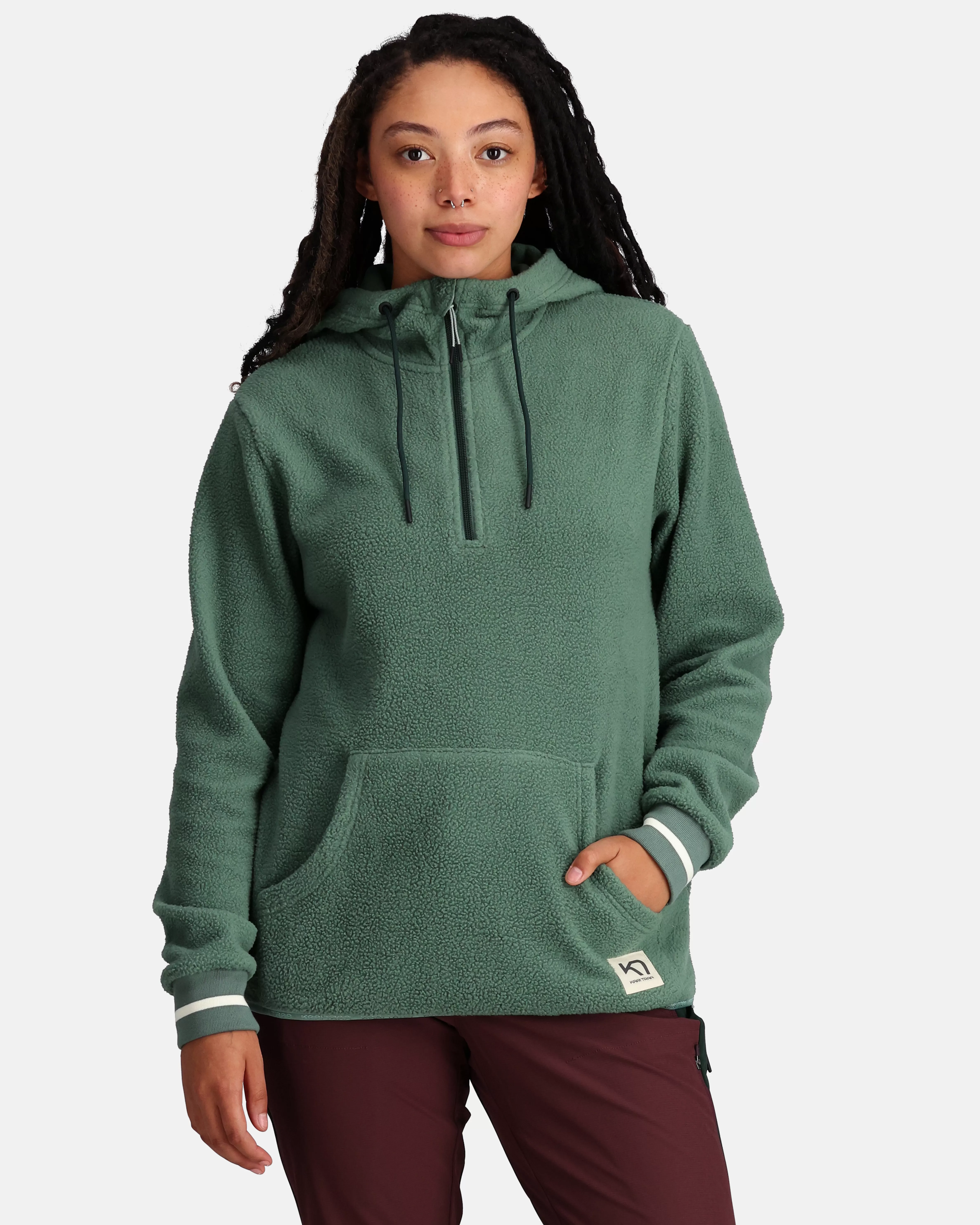 Hettegensere | Fleece>Kari Traa Røthe Fleecegenser Murk Green