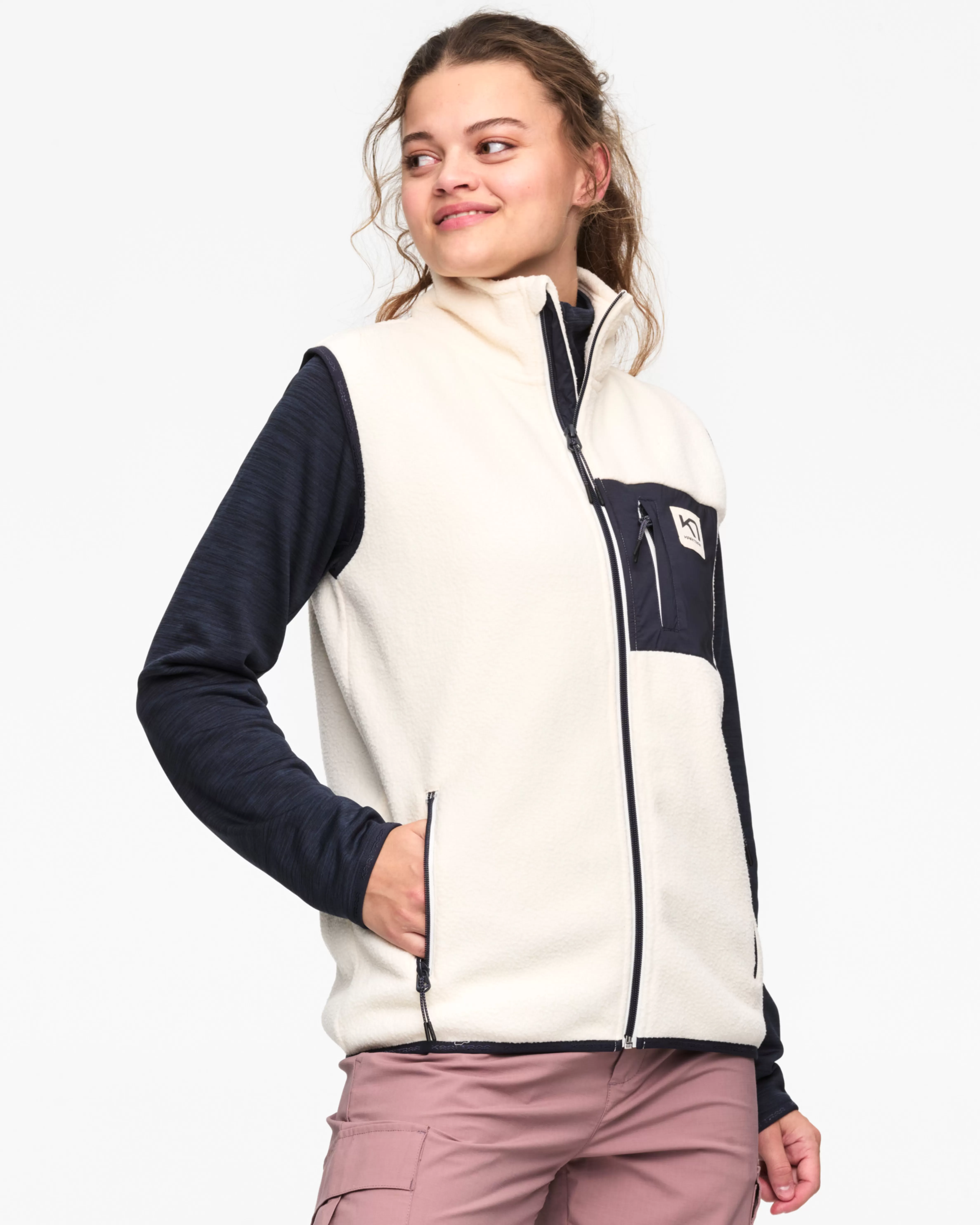 Fleece | Vester>Kari Traa Røthe Fleecevest Natural White