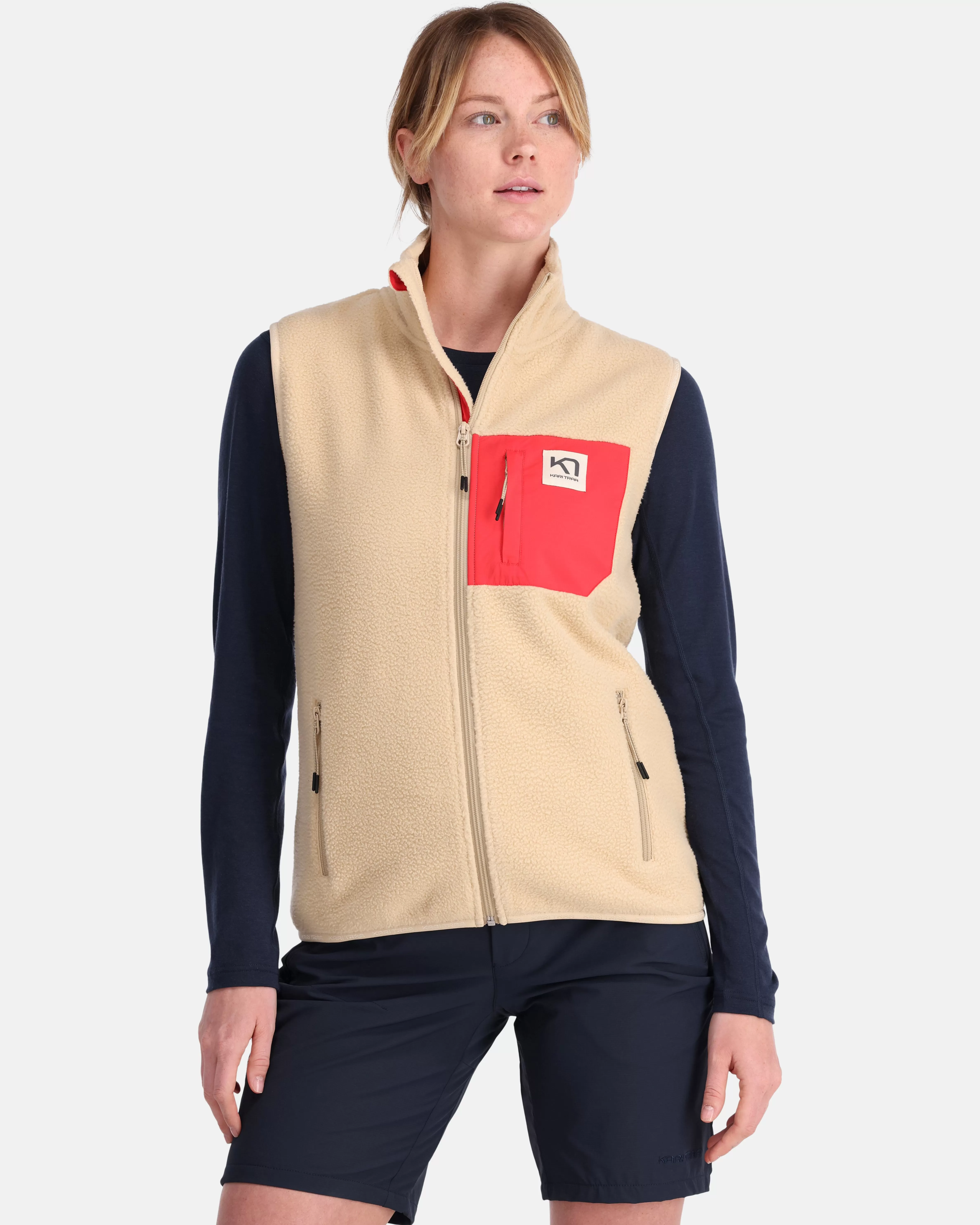 Fleece | Vester>Kari Traa Røthe Fleecevest Oat Beige