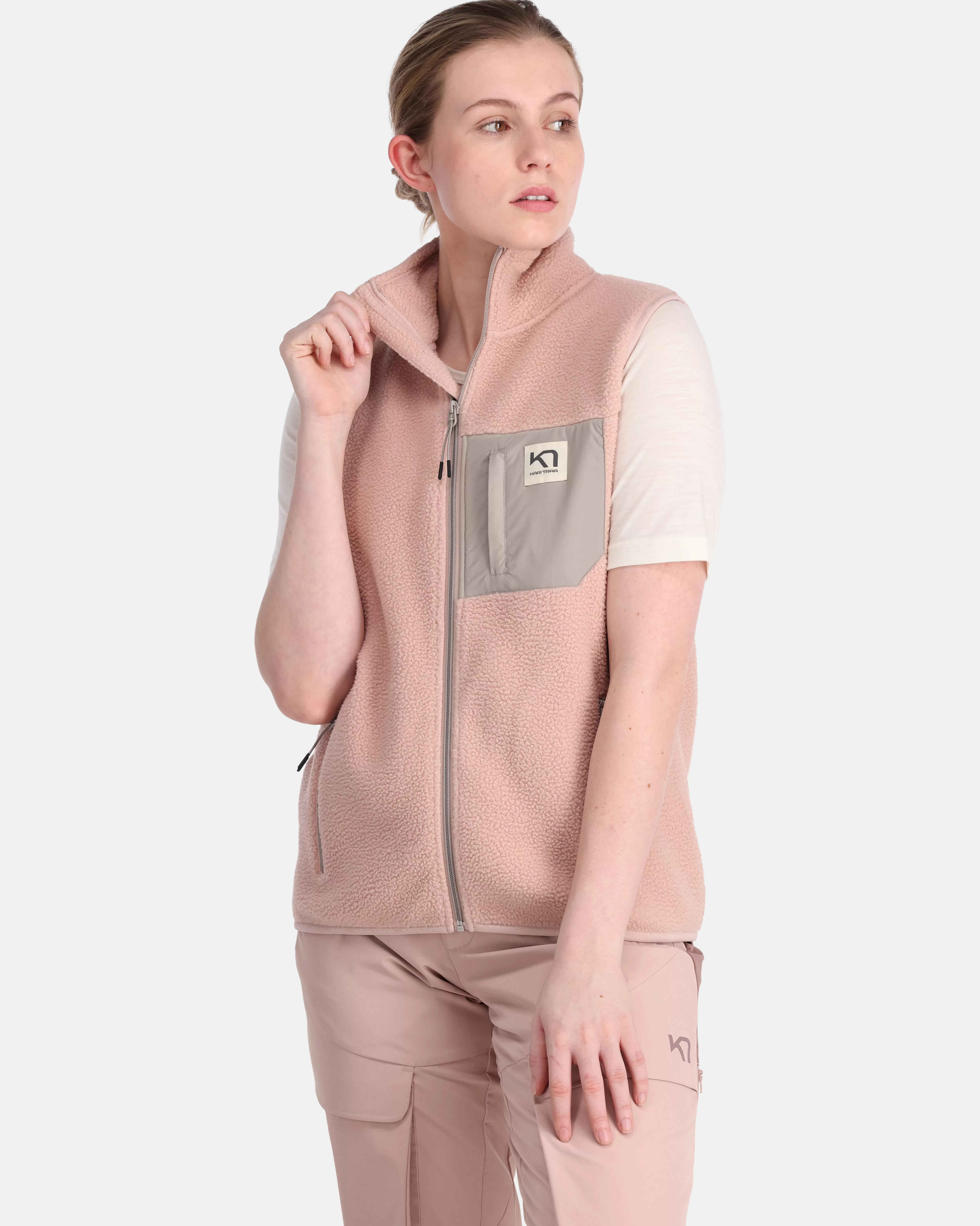 Fleece | Vester>Kari Traa Røthe Fleecevest Prim Pink