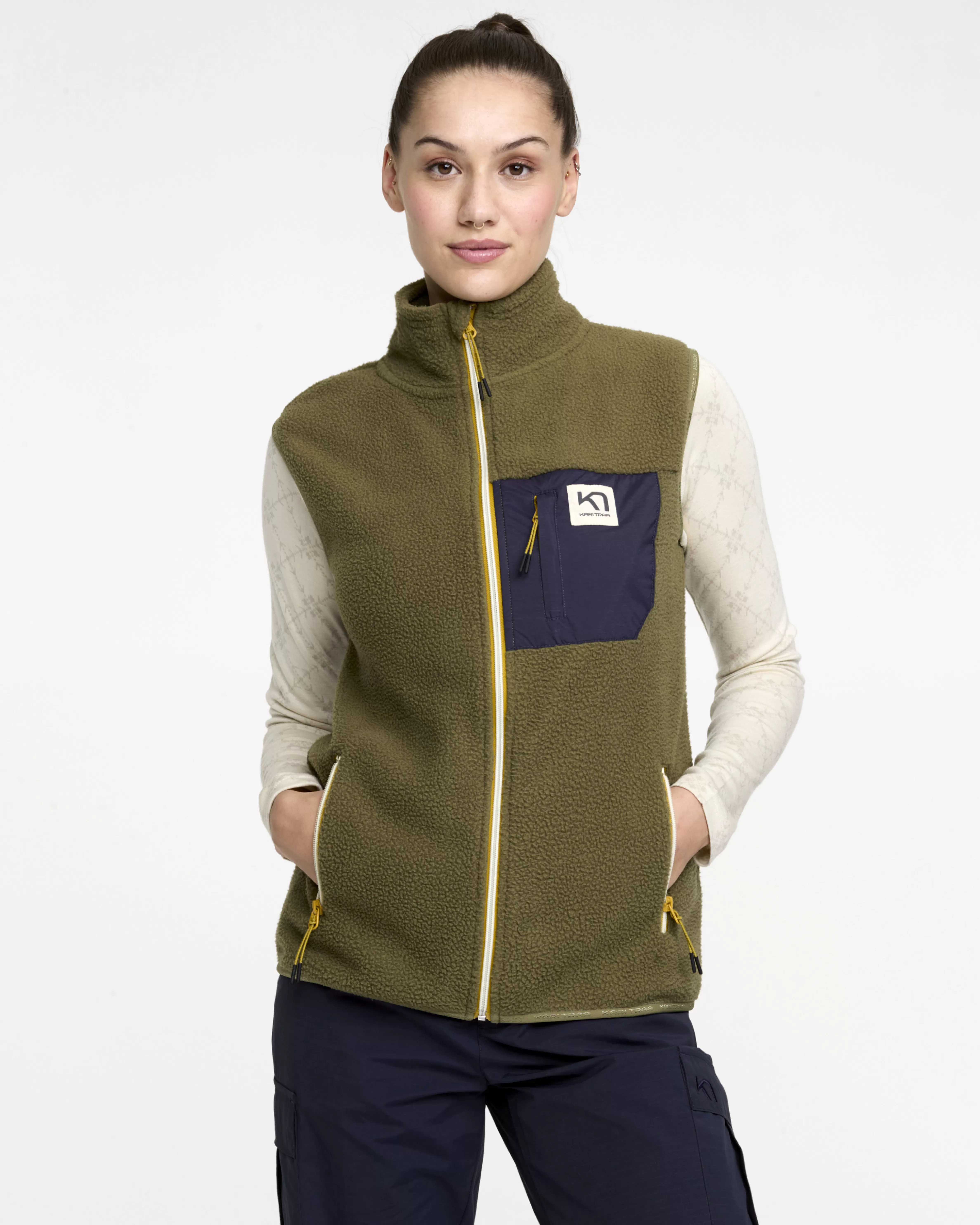 Fleece | Vester>Kari Traa Røthe Fleecevest Twee Green