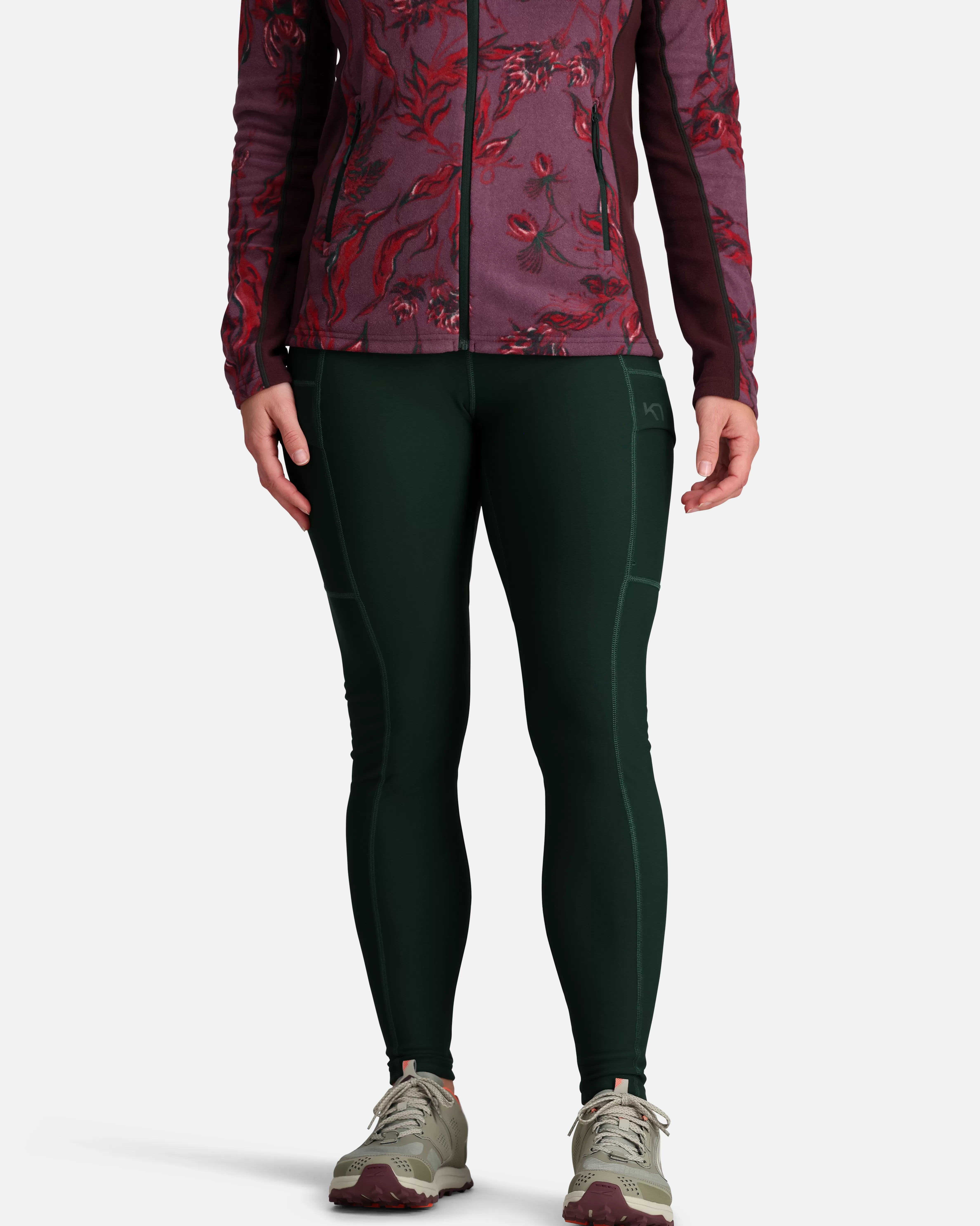 Turtightser og treningstightser>Kari Traa Ruth Thermal Tights Pine Green