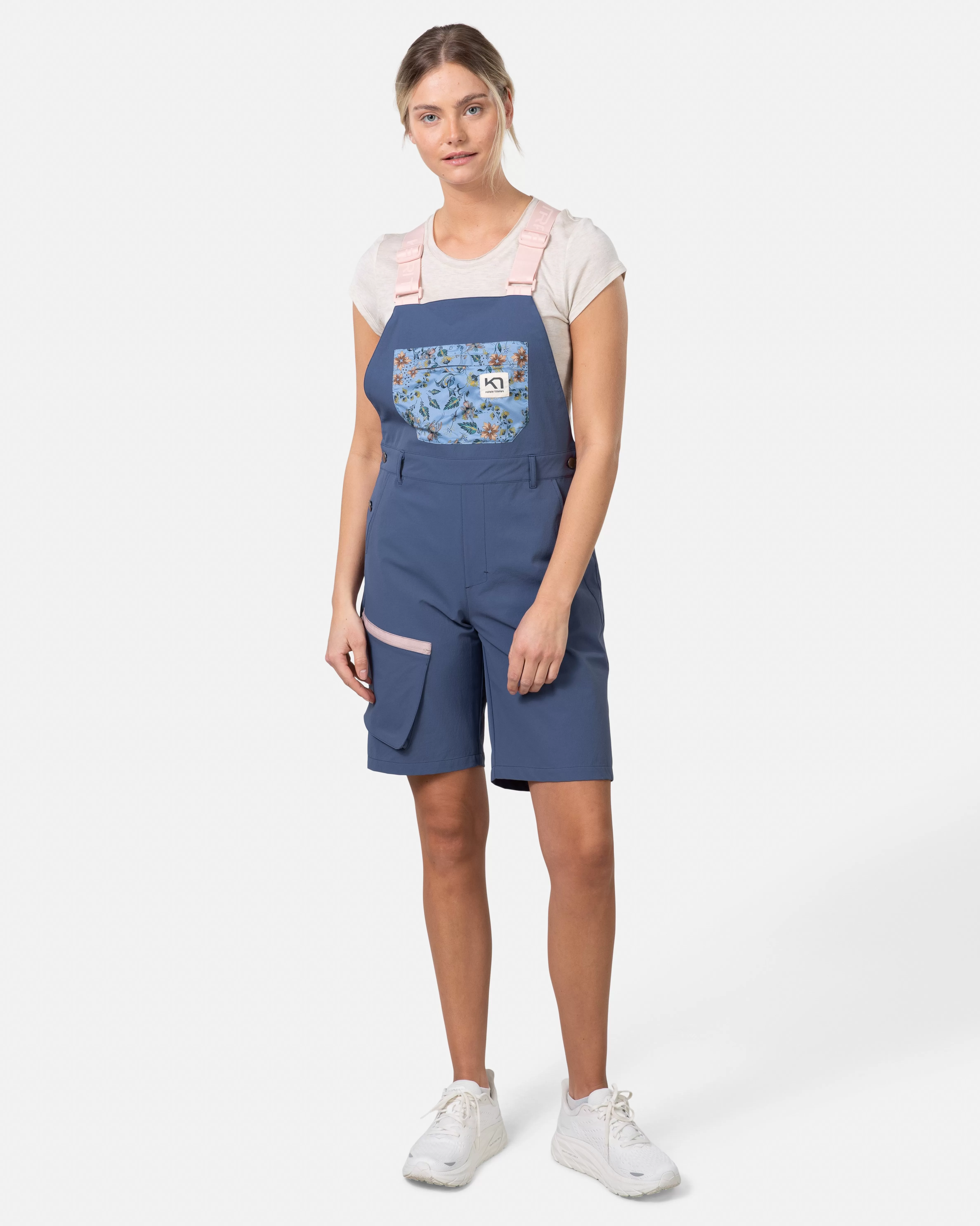 Shorts Og Skjørt>Kari Traa Sanne Bib Shorts Moon Blue