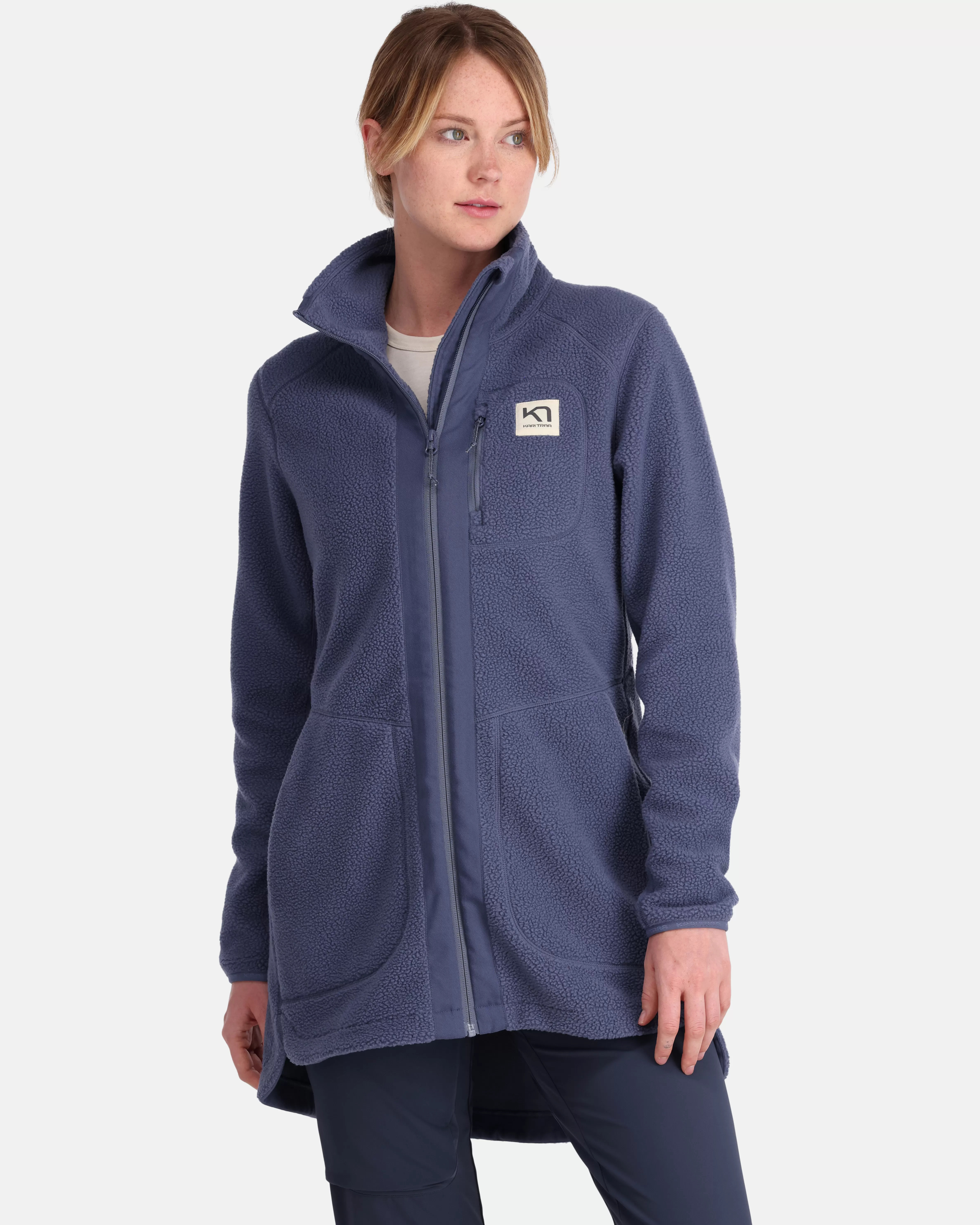 Fleece>Kari Traa Sanne Fleecejakke Moon Blue