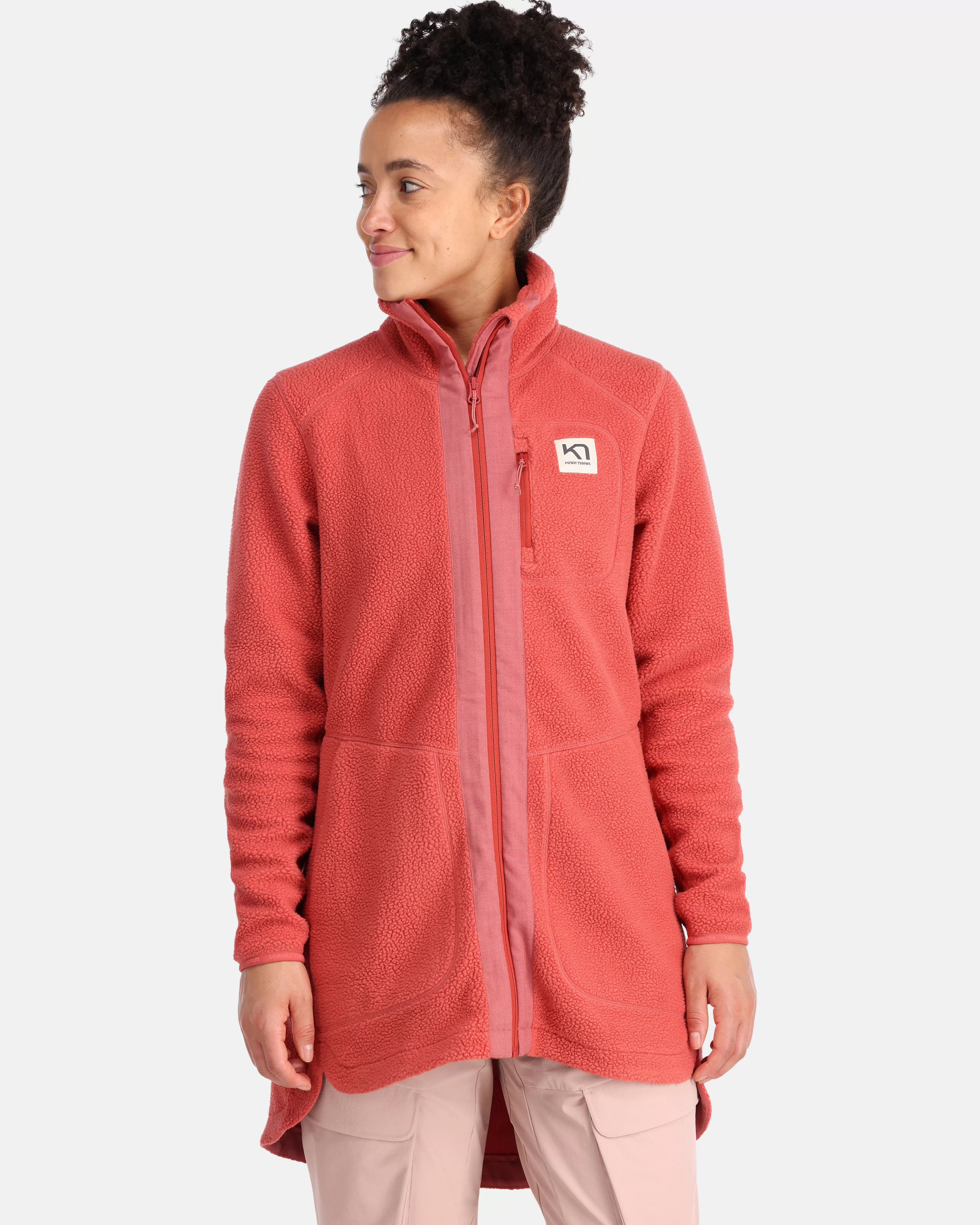 Fleece>Kari Traa Sanne Fleecejakke Cedar Pink