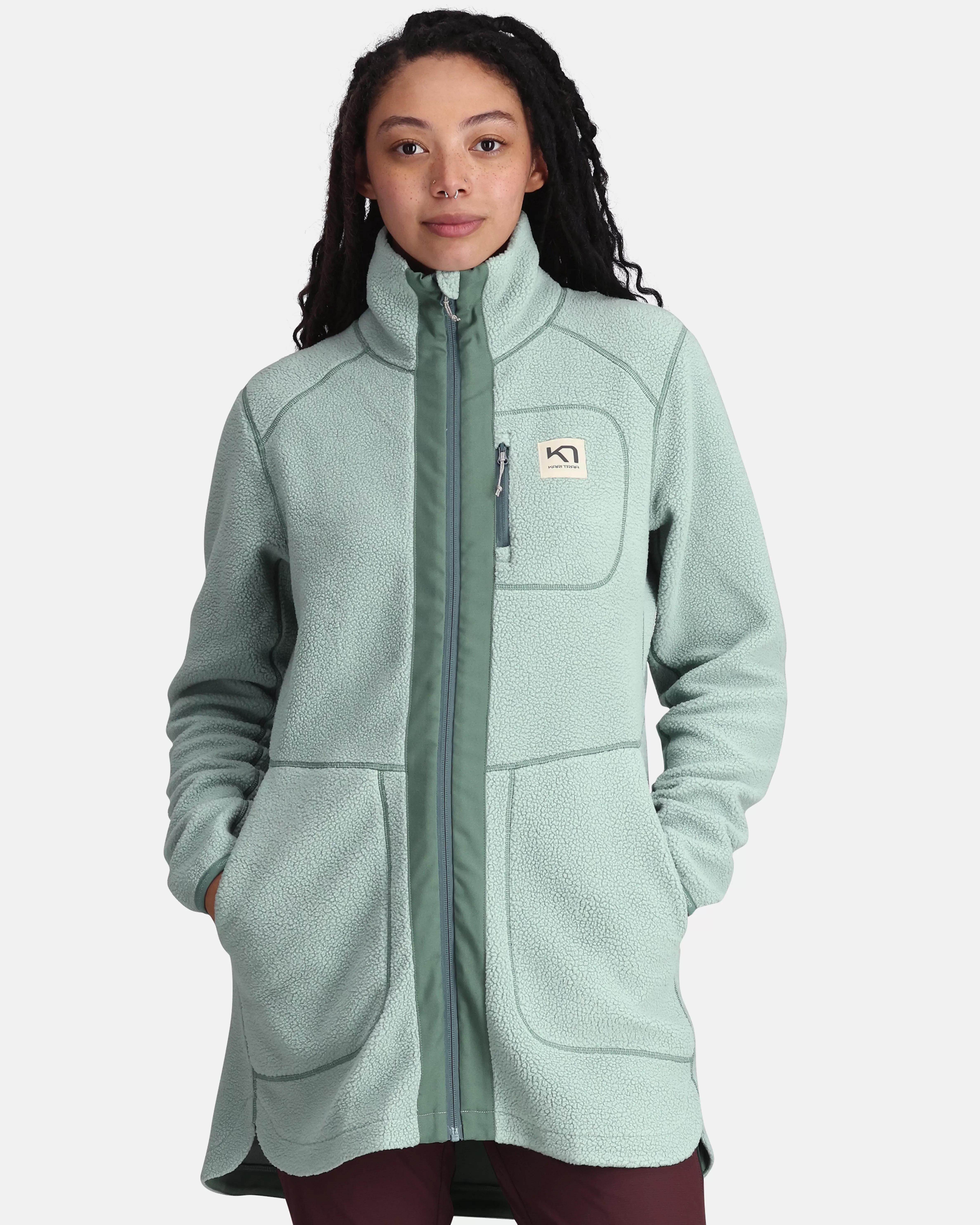 Fleece>Kari Traa Sanne Fleecejakke Sage Green