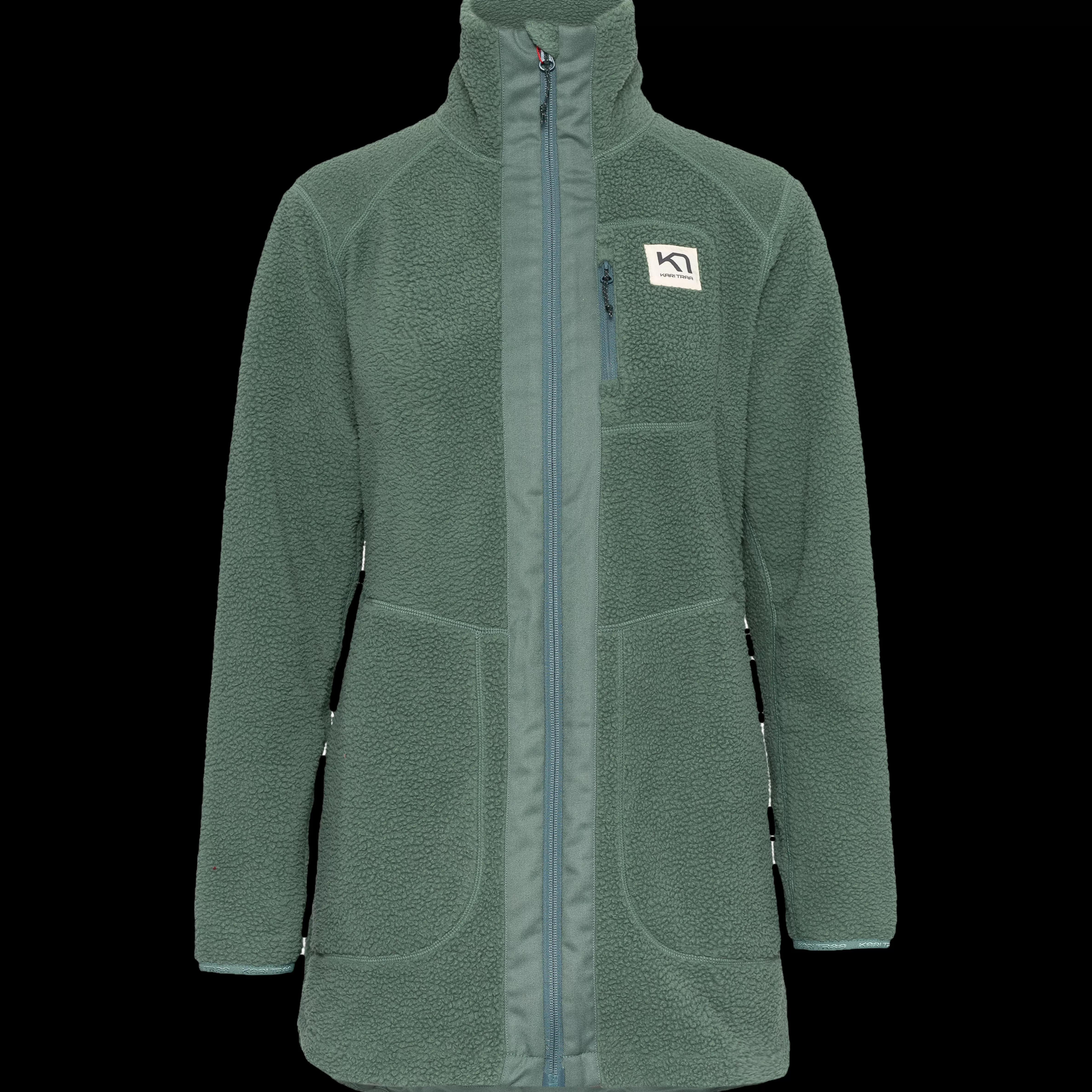 Fleece>Kari Traa Sanne Fleecejakke Murk Green