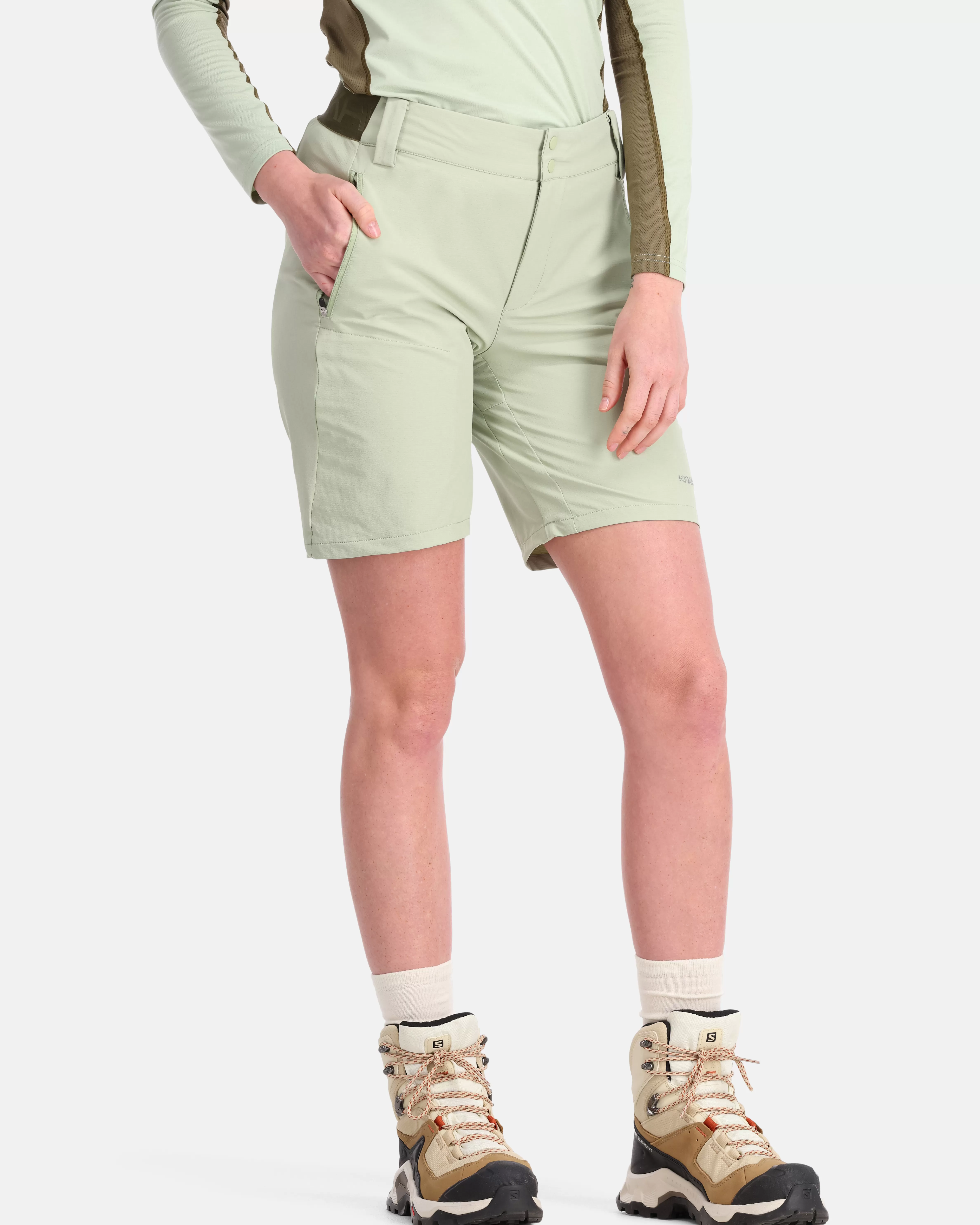 Shorts Og Skjørt>Kari Traa Sanne Turshorts 8in Light Dusty Green